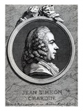 Jean Simeon Chardin (Copper Engraving) Giclee Print by Charles Nicolas II Cochin