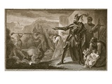 Edward I Removing the Stone from Scone, Engraved by Neagle Giclee Print by Henry Tresham
