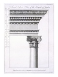 Second Interior Order of the Temple of Jupiter Giclee Print by Robert Adam
