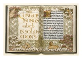 Illuminated Copy of the Old Testament (Vellum) Giclee Print by  English