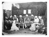 Tribunal of Conciliation of Different Races at the Bureau Arabe, C.1857-67 (B/W Photo) Giclee Print by Jacques Antoine Moulin