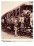 Starting from Cantonments for Havre Arsenal: Indo-Chinese Coolies Munitioners Giclee Print by  French Photographer