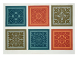 Medieval Panel Designs from 'The Practical Decorator and Ornamentalist', by George Ashdown Audsley Giclee Print by G.A. and M.A. Audsley
