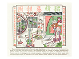Christian Pig Being Sawn in Half, While a Second Is Crushed in a Mortar Giclee Print by  Chinese