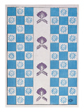 Fabric Design, End Nineteenth Century (W/C) Reproduction procédé giclée par  Japanese