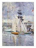 The Harbour, Deauville, Normandy, 1912 (Oil on Canvas) Reproduction procédé giclée par Paul Cesar Helleu