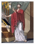 Quaestor, Illustration from 'L'Antique Rome', Engraved by Labrousse, Published 1796 (Colour Litho) Giclee Print by Jacques Grasset de Saint-Sauveur