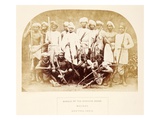 Bheels of the Vindhyan Range, Malwah, Central India, from 'The People of India' Giclee Print by  English Photographer