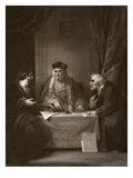 Henry Vii with Empson and Dudley, Engraved by Worthington Giclee Print by Robert Smirke
