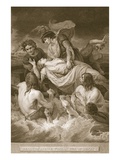 Death of Prince William, Son of Henry I, Engraved by J. Stow Giclee Print by John Francis Rigaud