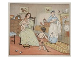 Bye, Baby Bunting, Illustration from 'Hey Diddle Diddle and Bye, Baby Bunting', 1882 Giclee Print by Randolph Caldecott
