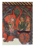 St. Cyprian, Bishop of Carthage, from the Sant Cebria De Cabanyes Church, 1300-25 (Oil on Panel) Giclee Print by  Spanish