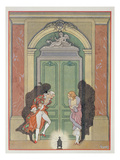 A Couple in Candlelight, Illustration from 'Les Liaisons Dangereuses' Reproduction procédé giclée par Georges Barbier