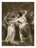 The Collector of the Poll-Tax Murder'D by Wat Tyler, Engraved by J. Hall Giclee Print by John Francis Rigaud