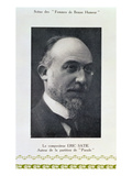 Eric Satie (1866-1925), French Composer, Portrait Photograph (B/W Photo) Giclee Print by  French Photographer