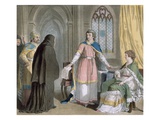 Abbot Suger Is Named as Regent of France, 1788 (Colour Engraving) Giclee Print by Antoine Louis Francois Sergent-marceau