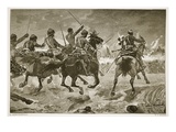 Mahsameh, Scene in the Egyptian War of 1882, Engraved by W.J. Palmer (Engraving) Giclee Print by Richard Caton Woodville
