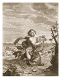 Arion Preserved by a Dolphin, 1731 (Engraving) Giclee Print by Bernard Picart