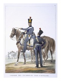 Uniform of the Artillery Squadron, 1823 (Colour Litho) Giclee Print by Charles Aubry