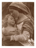 Portrait of Mother and Child (Sepia Photo) Giclee Print by Julia Margaret Cameron