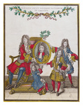 The French Royal Family Holding a Portrait of Louis Xiv, Late Seventeenth Century Lámina giclée por Nicolas Arnoult The French Royal Family Holding a Portrait of Louis Xiv, Late Seventeenth Century Lámina giclée por Nicolas Arnoult