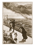Murder on the High Seas: First Sight of the Torpedo (Litho) Giclee Print by Philip Dadd