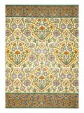 Faience Mural with Border Using Highly Stylised Repeating Patterns Using Plant Forms, from a Kiosk Reproduction procédé giclée par Emile Prisse d'Avennes