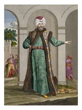 The Bostangi-Bachi, Plate 18 Giclée-Druck von Jean Baptiste Vanmour