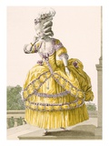 Golden Gown, Engraved by Dupin, Plate No.37 from 'Galeries Des Modes Et Costumes Francais', 1789 Giclee Print by Pierre Thomas Le Clerc