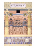 Ceramics: Designs for Tiled Wall Schemes, from 'Decorative Sketches', C.1895 (Colour Litho) Giclee Print by Rene Binet