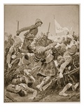 The Seaforth Highlanders Storming the Zareba at the Battle of Atbara Giclee Print by Richard Caton Woodville