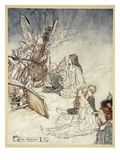 And a Fairy Song, Illustration from 'Midsummer Nights Dream' by William Shakespeare, 1908 Giclee Print by Arthur Rackham
