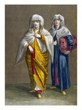 Wife of a French Merchant Going to the Baths Reproduction procédé giclée par Jean Baptiste Vanmour