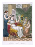 A Lady's Toilet, Illustration from 'L'Antique Rome', Engraved by Labrousse, Published 1796 Giclee Print by Jacques Grasset de Saint-Sauveur