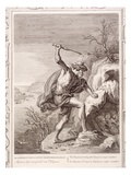 Alcyone and Ceux Transformed into Birds, 1730 (Engraving) Giclee Print by Bernard Picart