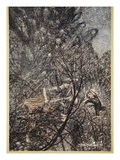 Up and Down, Up and Down, Goblin, Lead Them Up and Down Giclee Print by Arthur Rackham