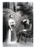 Agnes with Her Guardian Arnolphe, from 'The School for Wives', by Moliere (Engraving) Giclee Print by  French