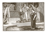 Alexander at the Temple of Jupiter Ammon (Litho) Giclee Print by  English