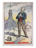 Caricature from the Catholic Magazine 'Le Pelerin', Referring to the French Government's Policy Giclee Print by A Lemot