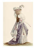 Lady's Robe 'A La Grecque', from 'Galeries Des Modes Et Costumes Francais', C.1778-87 Giclee Print by Claude Louis Desrais