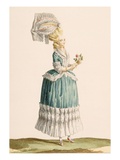 Caraco a La Polanaise, Engraved by Dupin, from 'Galeries Des Modes Et Costumes Francais', C.1778-87 Giclee Print by Claude Louis Desrais