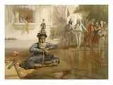 Akalis at the Holy Tank, Umritsar, from 'India Ancient and Modern', 1867 (Colour Litho) Reproduction procédé giclée par William 'Crimea' Simpson