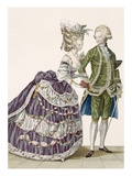 Young Woman and Her Husband Attending a Court Gala, Plate No.112 Giclee Print by Pierre Thomas Le Clerc