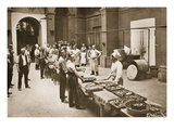 The Midday Meal Ready for Serving, the Kitchens, Alexandra Palace Giclee Print by  English Photographer