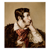 Portrait of Adam Bernard Mickiewicz (1798-1855) (Gouache on Paper) Giclee Print by Walenty Wankowicz