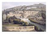 Pulteney Bridge, from 'Bath Illustrated by a Series of Views', Engraved by John Hill Giclee Print by John Claude Nattes