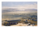 The Cavalry Affair of the Heights of Bulganak: the First Gun Giclee Print by William 'Crimea' Simpson