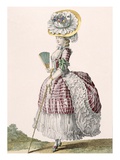 Lady Dressed in a Polonaise Style Dress, Engraved by Dupin, Plate No.82 Giclee Print by Claude Louis Desrais