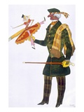 Costume for the Englishman, from La Boutique Fantastique, 1917 (Colour Litho) Giclee Print by Leon Bakst