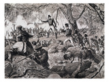 The Battle of Chateauguay, 26th October 1813, 1880 (Engraving) Giclee Print by  Canadian